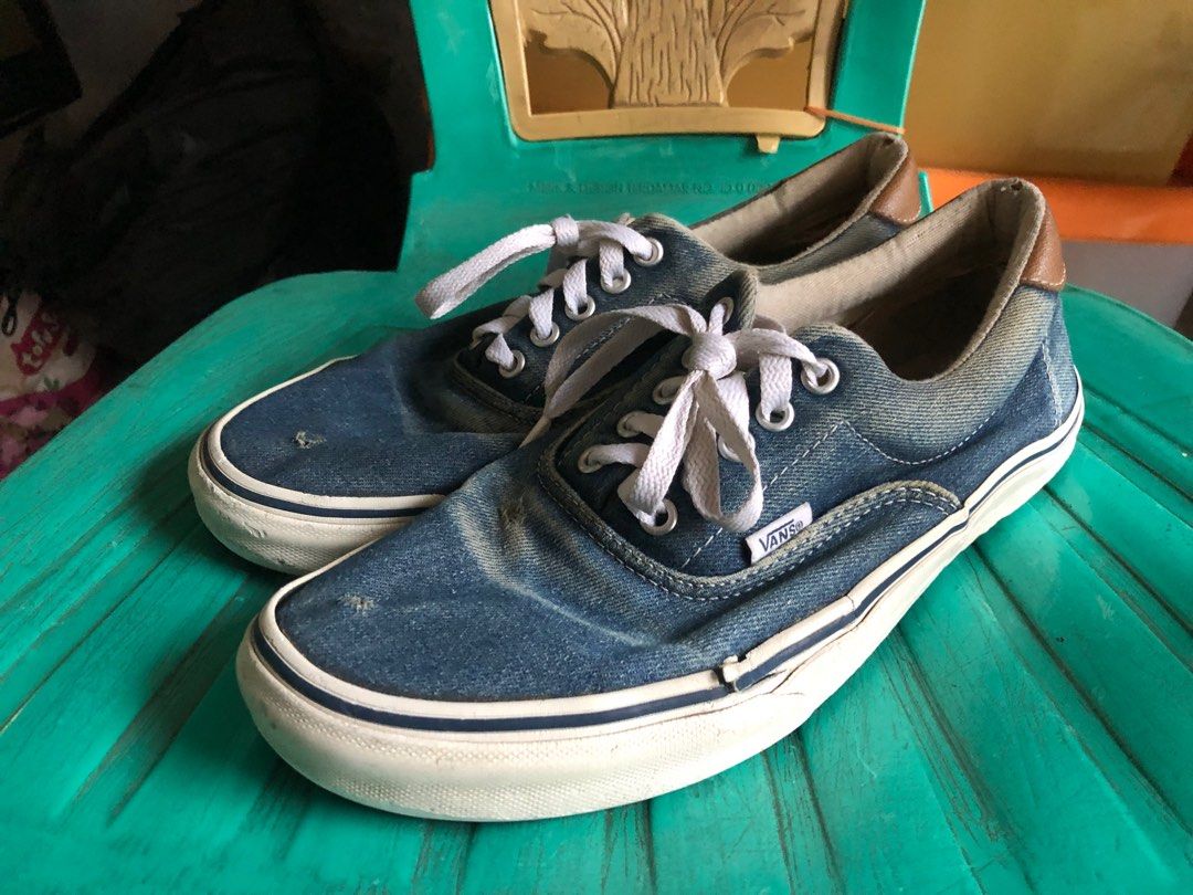 Vans Era 59 Denim Original Size US 10 Well Used, Fesyen Pria