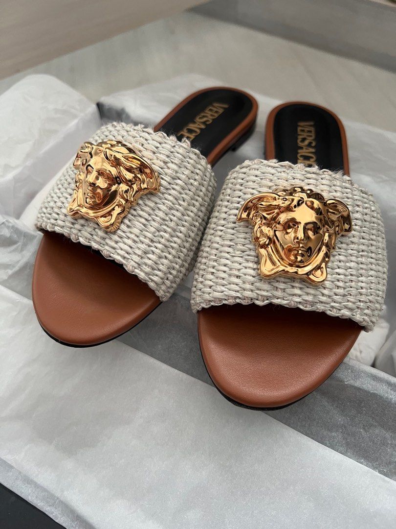 Versace sandal sale hot sale