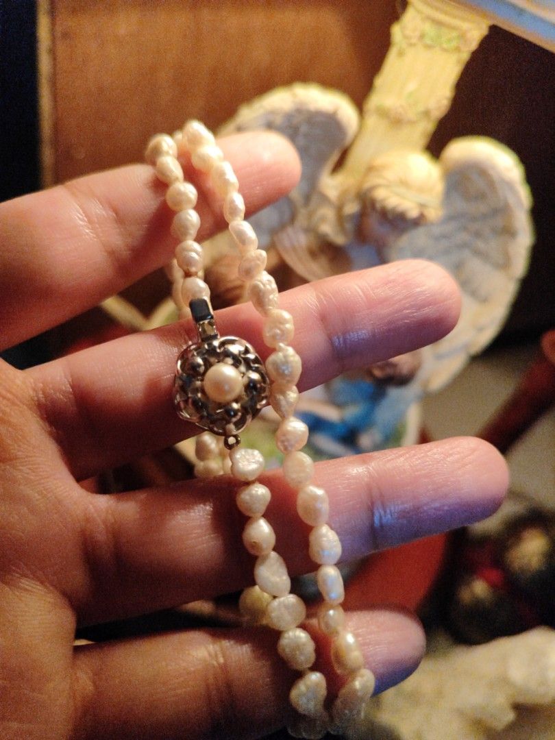 Vintage akoya pearl necklace on sale