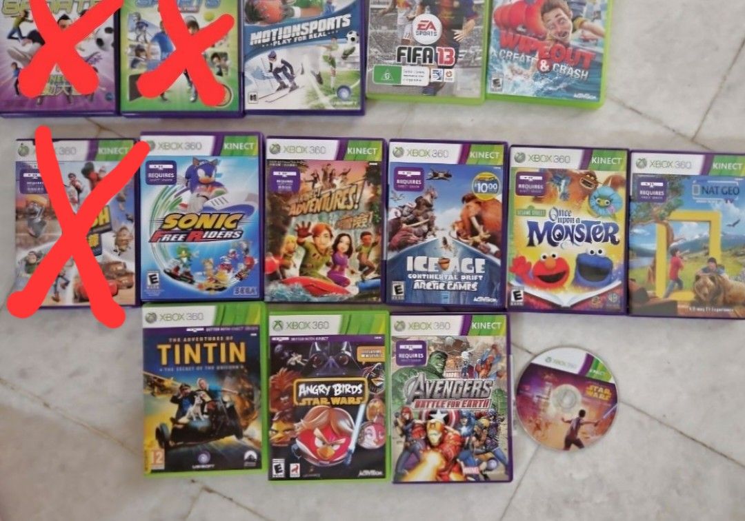 Xbox 360 Family Fun Multiplayer Games Kinetic and Non Kinetic