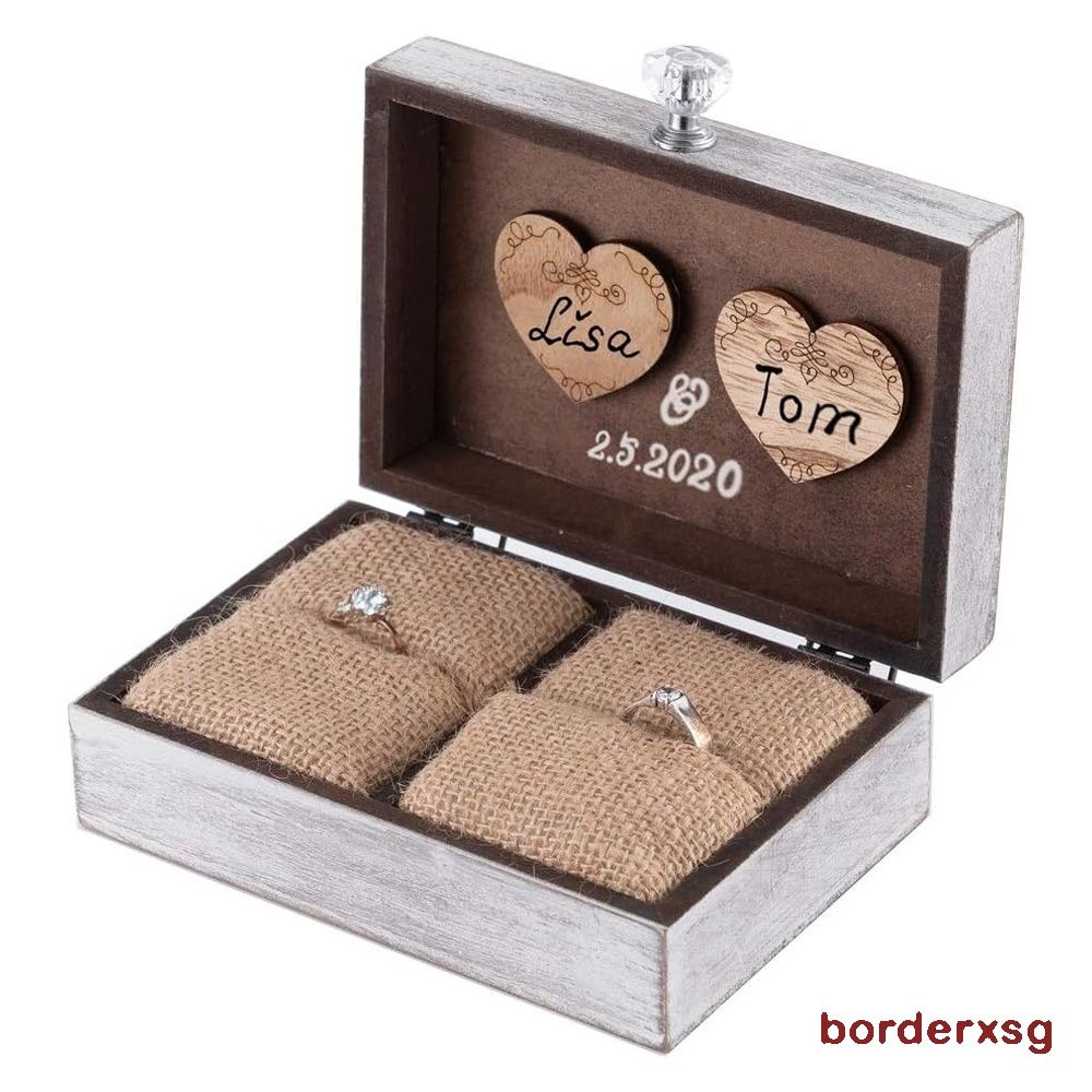 Engagement ring holder box best sale