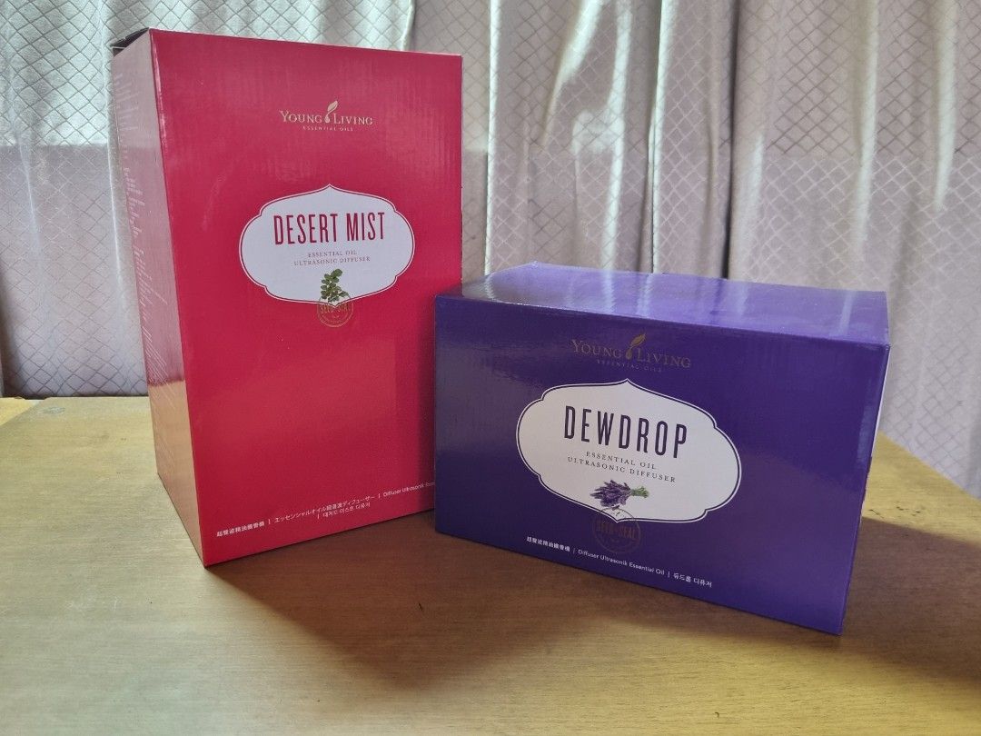 Young Living Dewdrop diffusers (Category: Home Fragrance) located in Quezon City. Submitted by render97 (Listing ID 1318350024, Image 1). Description: Young Living Dessert Mist and Dewdrop units Brand new amd never been used. opened only for inspection. Dewdrop priced at 2500 price is slightly negotiate po RFS: can't use them due to allergies with scented oils. if interested, meetups are at Shopwise Commonwealth area..