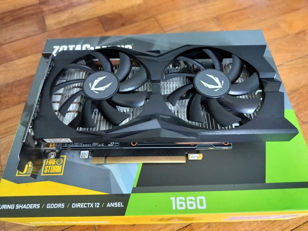 Zotac Nvidia GTX 1660 Twin Fan 6GB Graphics Card Warranty till Jun 2026 Computers Tech Parts Accessories Computer Parts on Carousell