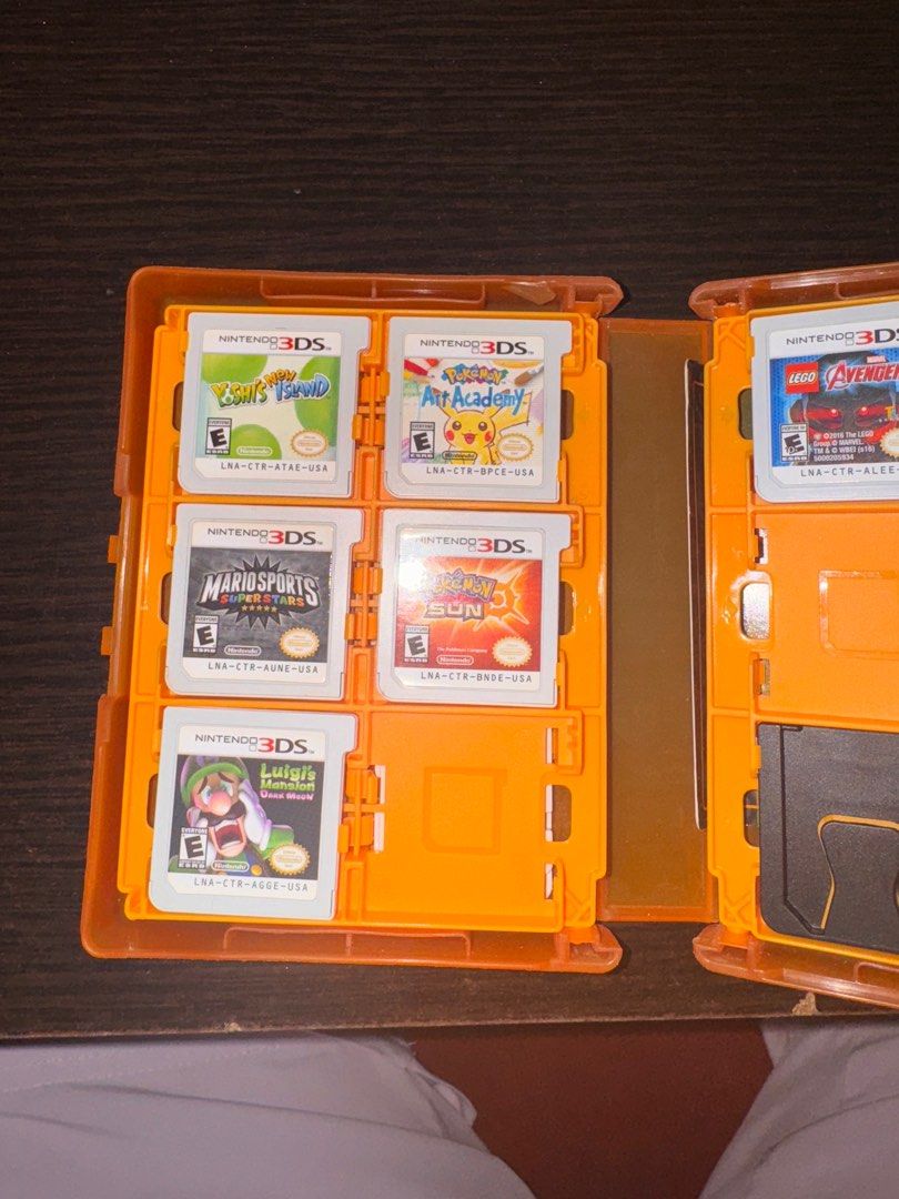 3DS Games (Category: Nintendo) located in Quezon City. Submitted by kcppv (Listing ID 1318568782, Image 2). Description: Super mario maker 3ds- 700 Super Mario 3D Land- 750 Animal Crossing 3DS - 500 -SOLD MarioKart 7- 3DS - 500 Super Smash Bros. - 1000 New Yoshi’s Island- 500 Pokemon Art Academy- 500 - SOLD Mario Sports SuperStar- 500 Pokemon Sun- 600 Luigi’s Mansion- 500 - SOLD Lego Avengers Ultron- 500 Please manage your expectations, used item