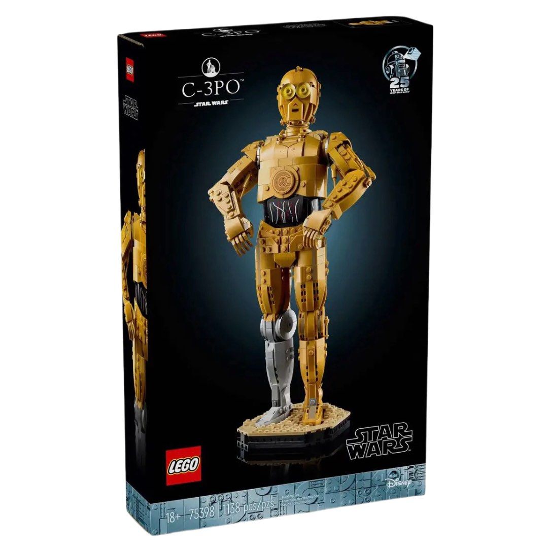 S  🆕8月新貨】LEGO Star Wars 75398：C-3PO™, 興趣及遊戲, 玩具