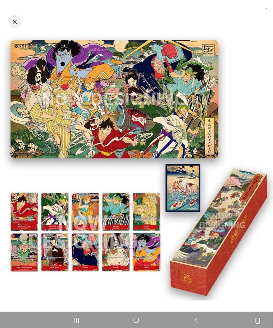 現貨未開封海賊王tcg onepiece English version 1st Anniversary set