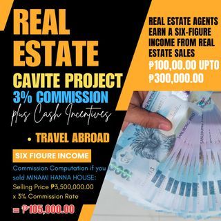 🔰 NCR CAVITE WE EARN ₱100,000.00 TO ₱300,000.00 AS REAL ESTATE SALESPRENUER