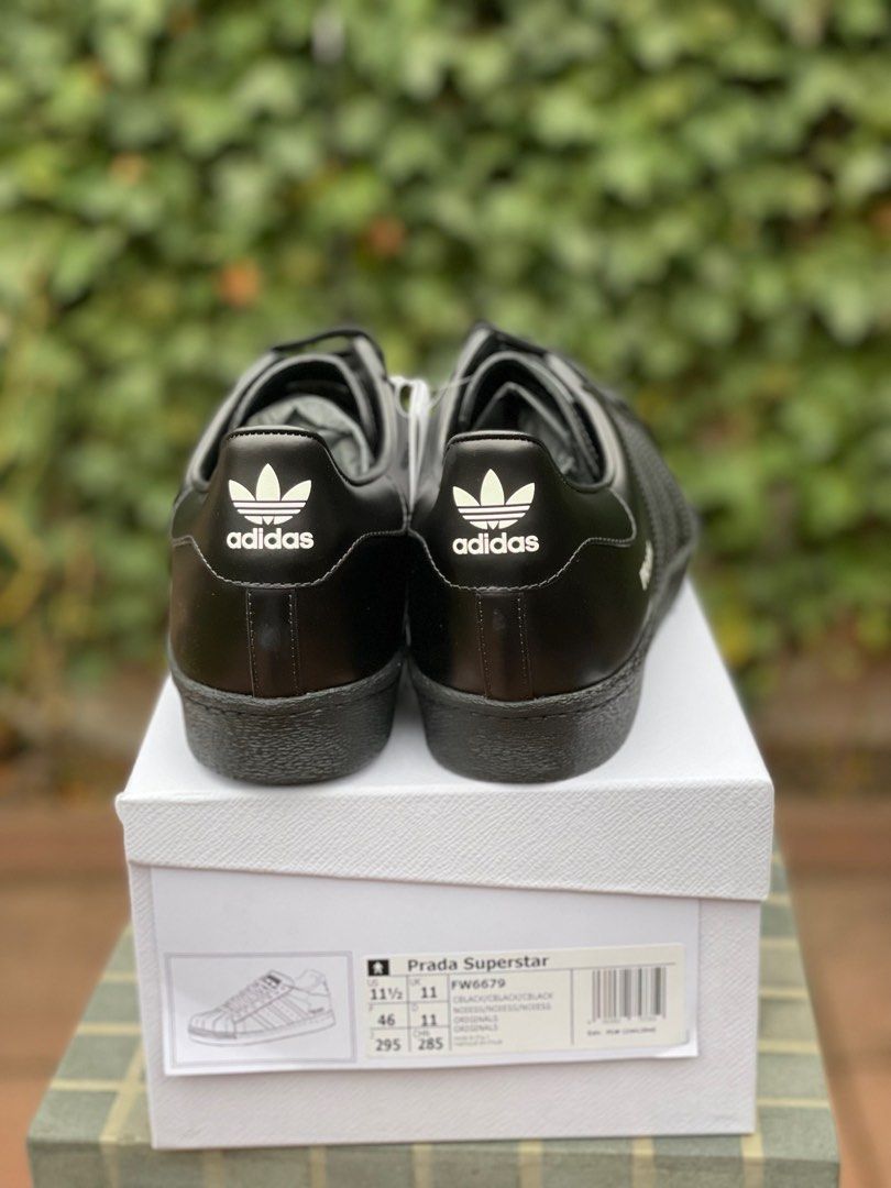 Adidas Superstar PRADA limited edition (Category: Sneakers) located in Dumaguete. Submitted by lorrainepadilla (Listing ID 1318502345, Image 3). Description: ‼️ FOR SALE ‼️ Adidas Superstar PRADA edition 👟 Size: 11 1/2 (US) 46 (EU) Php 25,000 Only 1 item. Limited Edition ☺️ Message for more inquiries..