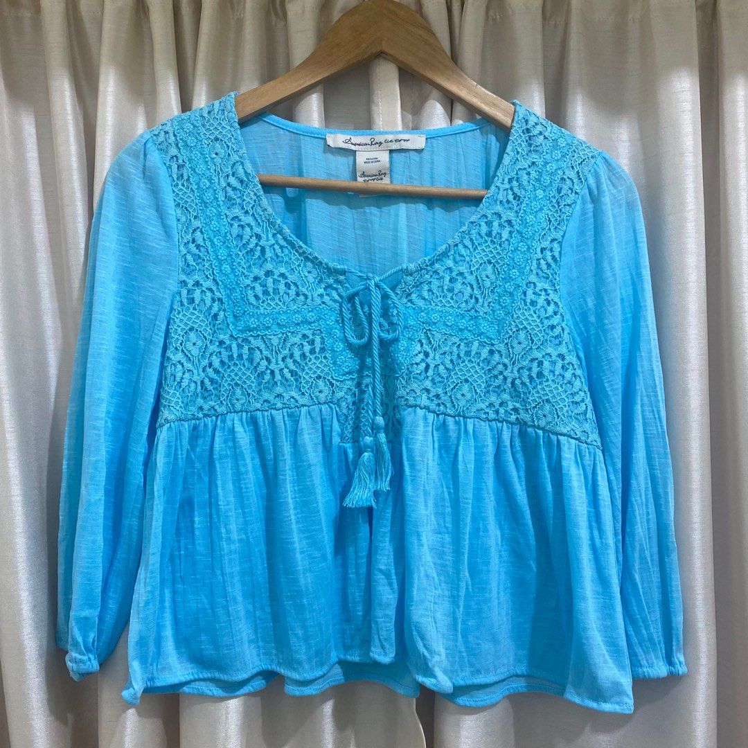 American Rag Sky Blue Top (Category: Others Tops) located in Manila. Submitted by declutterwithsea (Listing ID 1318560183, Image 1). Description: .