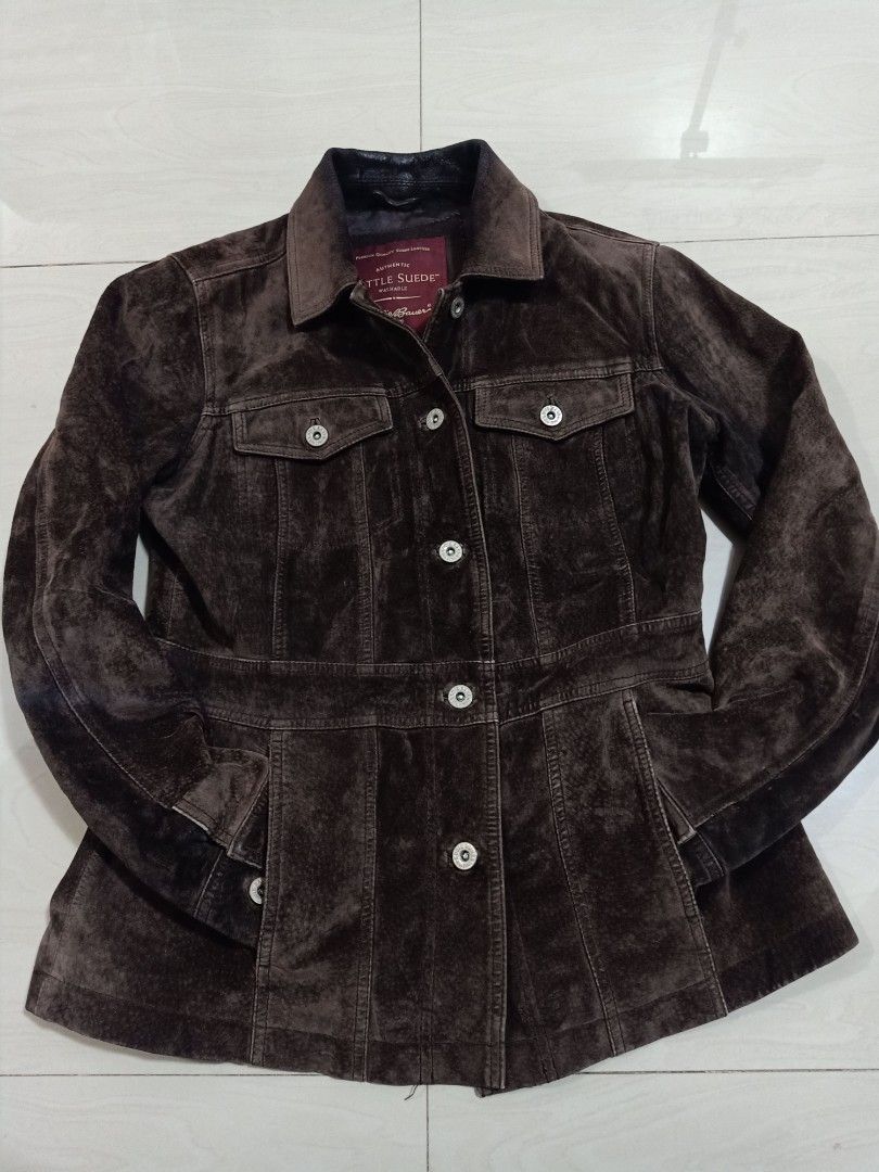 Eddie bauer suede jacket cheap