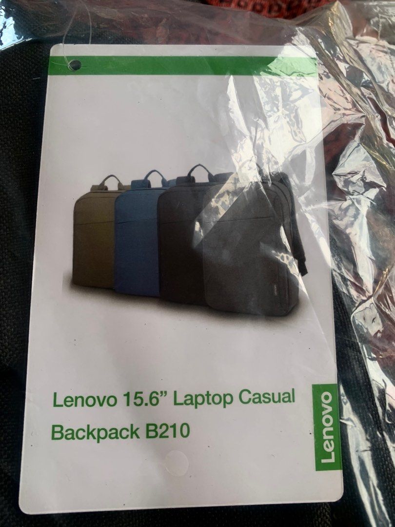 Authentic LENOVO Laptop Backpack (Category: Laptop Bags & Sleeves) located in Manila. Submitted by arisofcalico (Listing ID 1318459128, Image 3). Description: Authentic LENOVO Laptop backpack Black, Size: For 15.6 laptop size Brand new, unopened, still in plastic bag RFS: Excess stuff, decluttering.