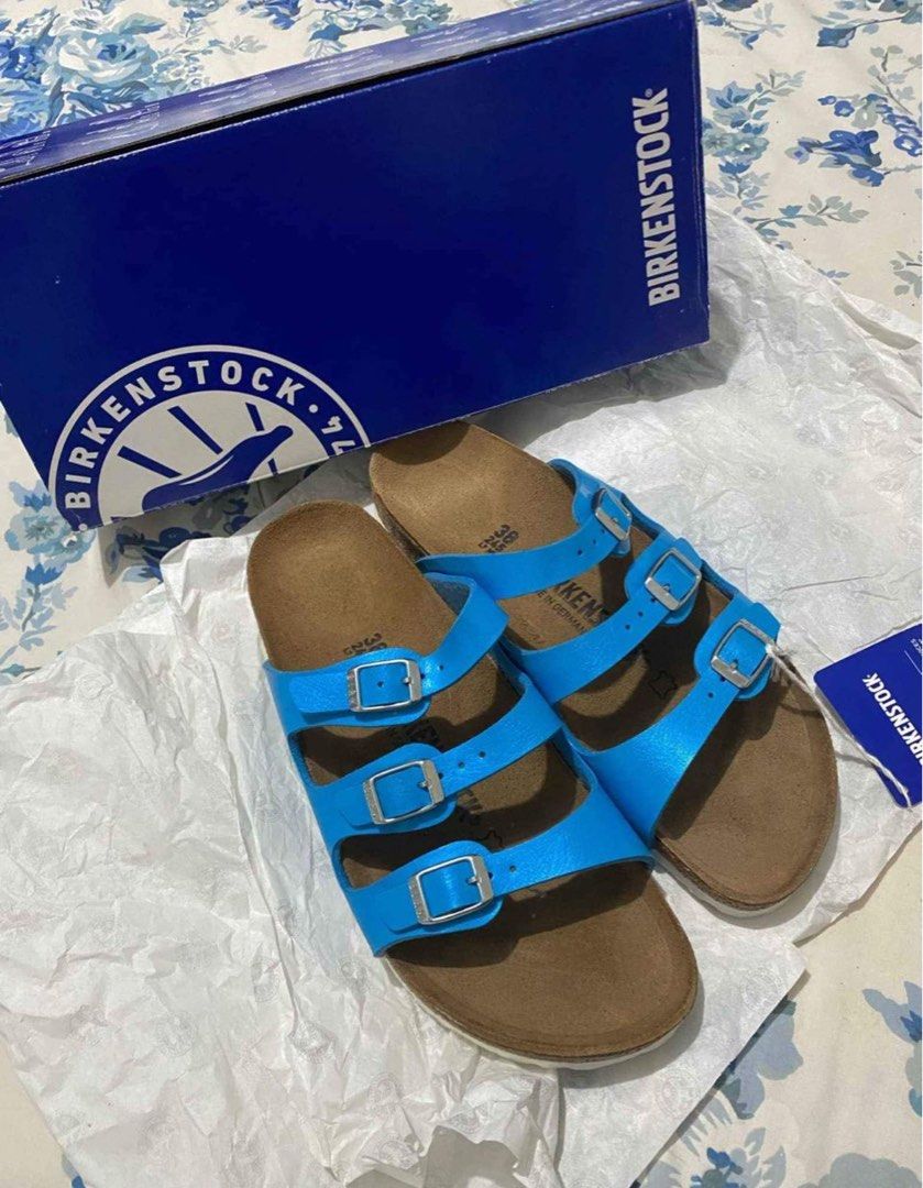 Birkenstock Florida in Graceful Aqua Euro 38 24.5cm Women s Fashion Footwear Flats Sandals on Carousell