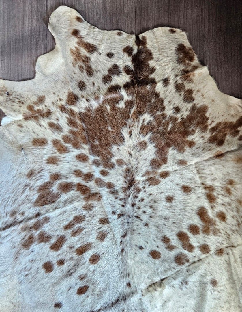 Brindle Speckled Cowhide Rug 161 x 152cm (Category: Carpets, Mats & Flooring) located in Las Pinas. Submitted by saudadesph (Listing ID 1318497137, Image 3). Description: bought in England 🏴󠁧󠁢󠁥󠁮󠁧󠁿 100 percent natural Cowhide Payment via BDO or GCASH 😊 Delivery via J&T EXPRESS or LALAMOVE 😊.