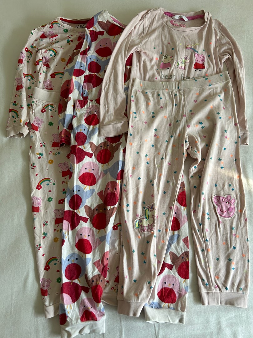 Bundle of M S girls pyjamas age 4 5 years Babies Kids Babies Kids Fashion on Carousell