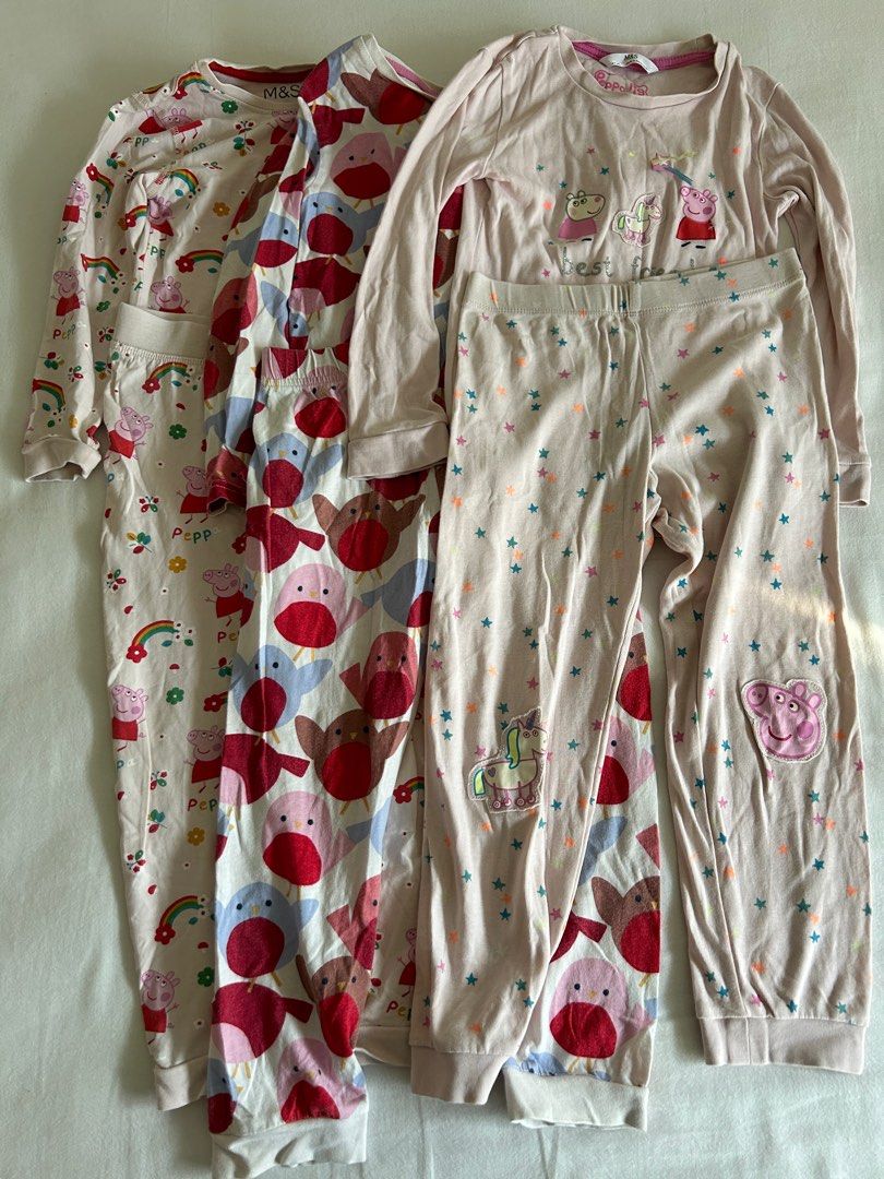 Bundle of M S girls pyjamas age 4 5 years