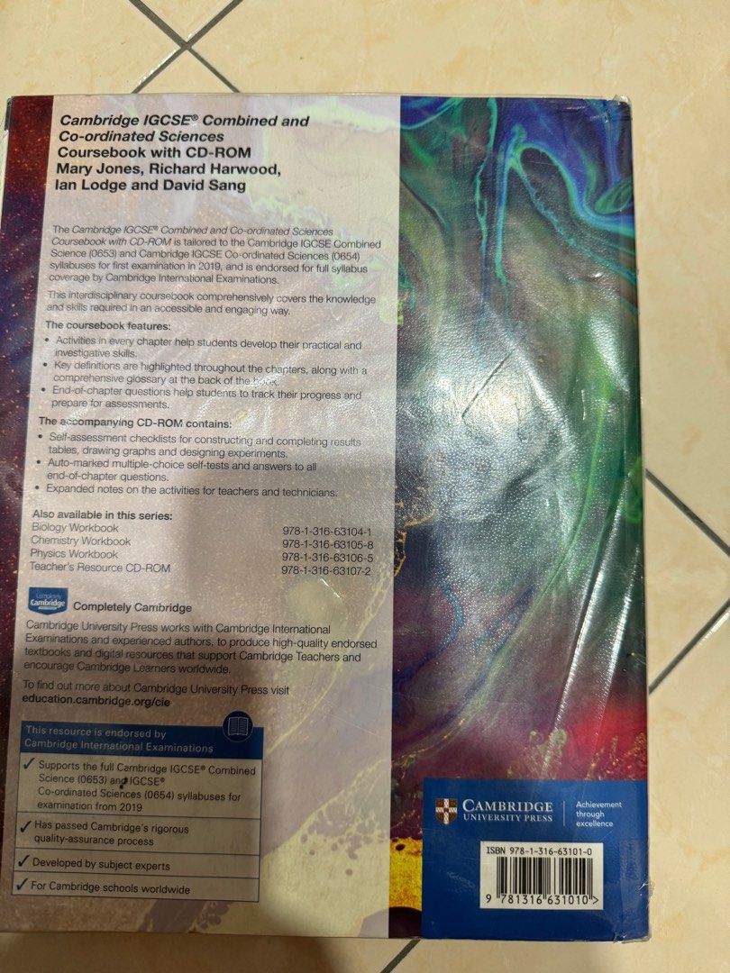 Cambridge IGCSE Combined and Co-ordinated Sciences Course Book, Hobbies ...