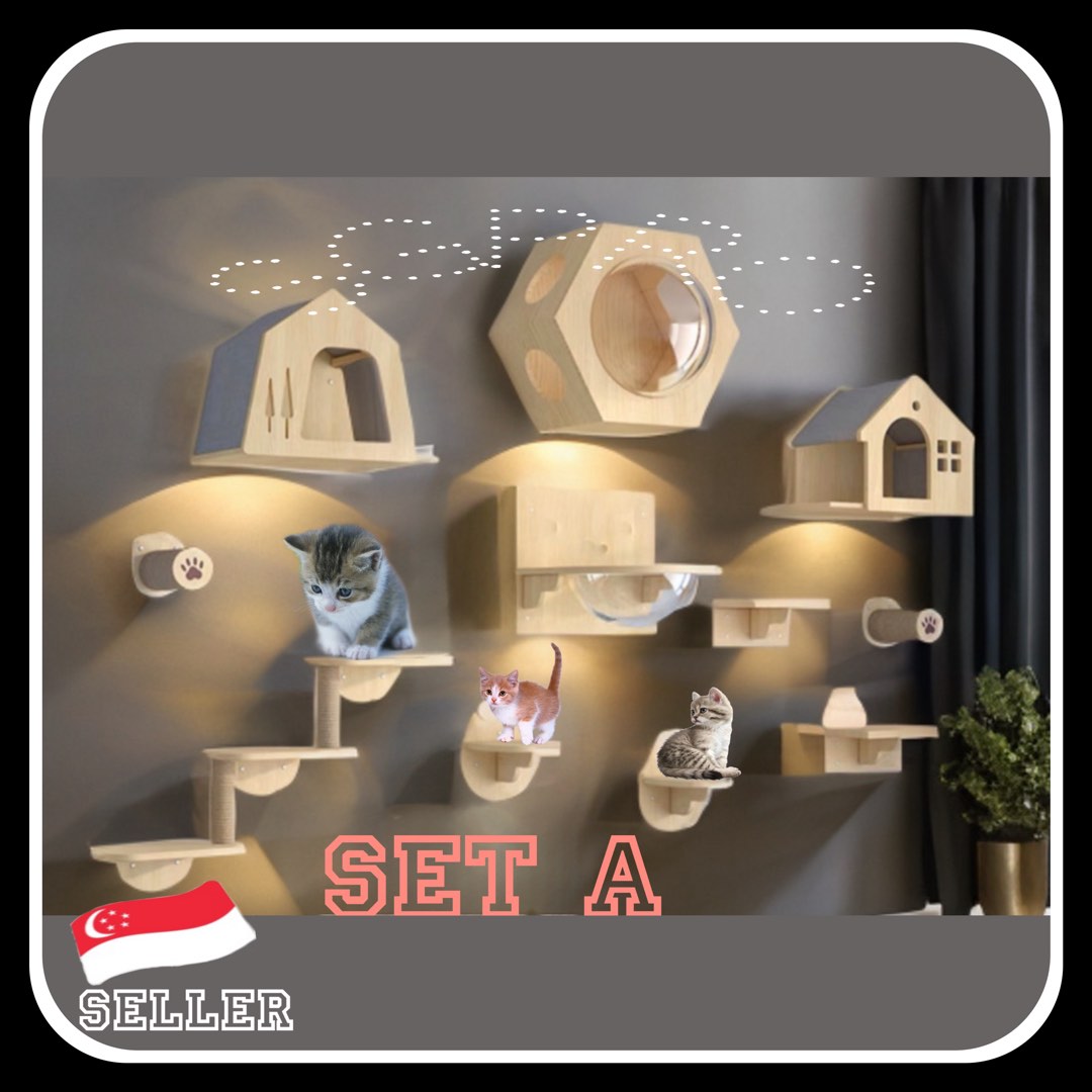 Deben Racks Cat Cats wall racks / wall mount cat condo, Pet Supplies, Homes & Other Pet ...