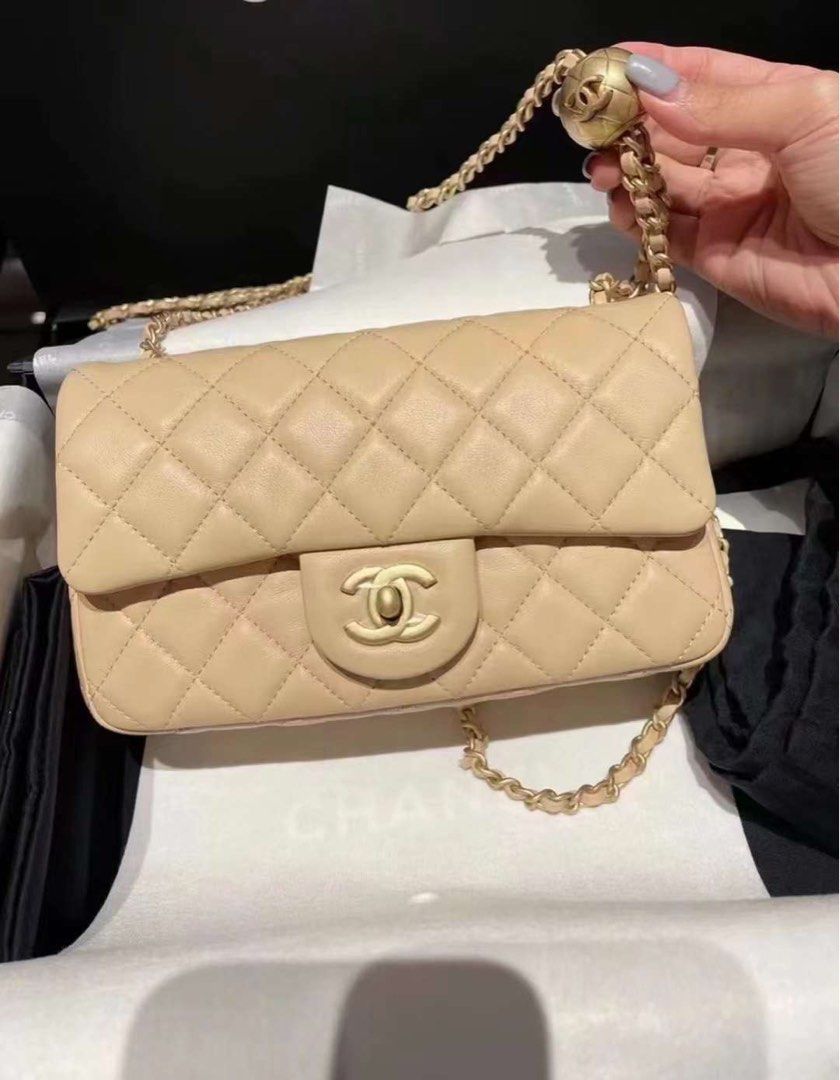 Chanel cf beige discount