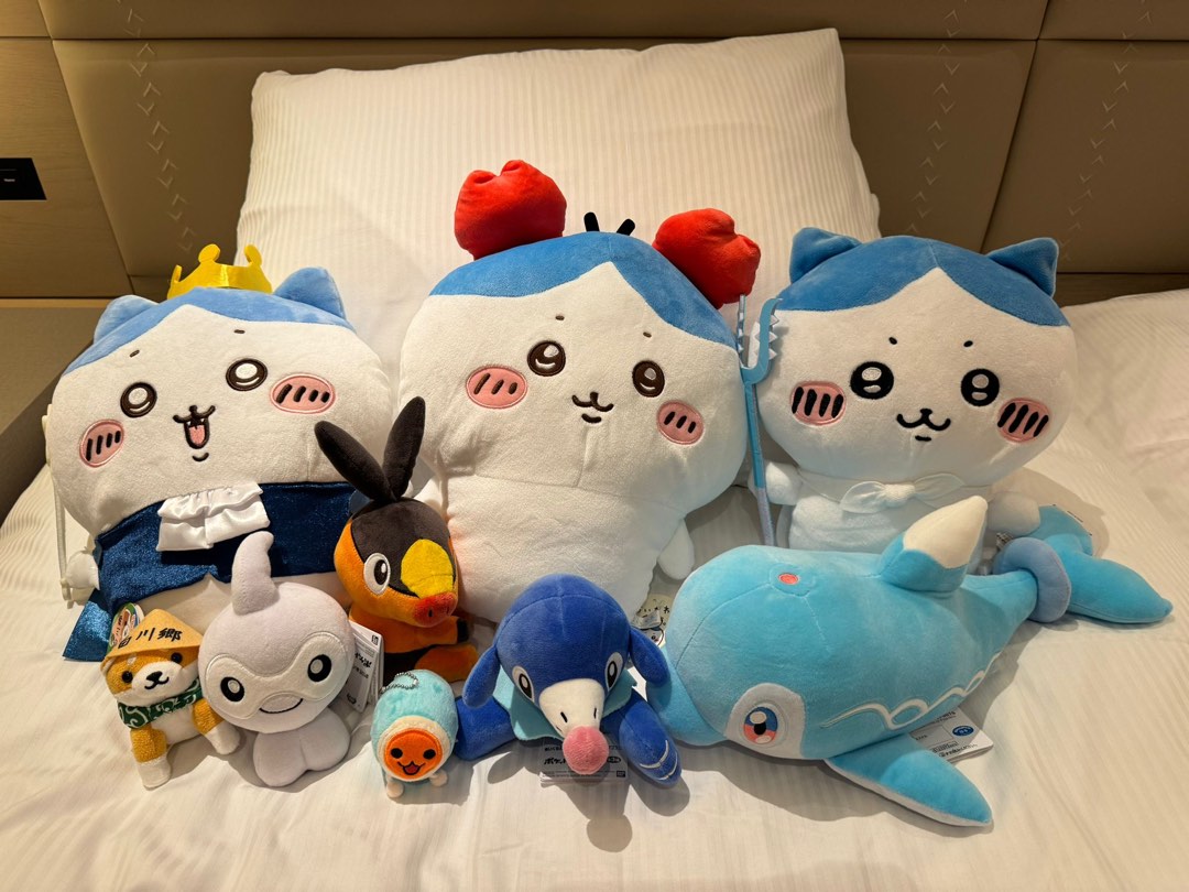 日本正版夾公仔Chiikawa Pokémon soft toys, 興趣及遊戲, 玩具 & 遊戲類 - Carousell