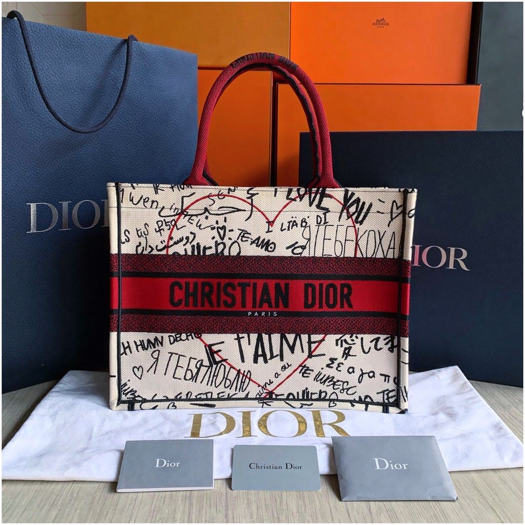 Christian Dior Small Book Tote Je aime 2020 Limited Edition