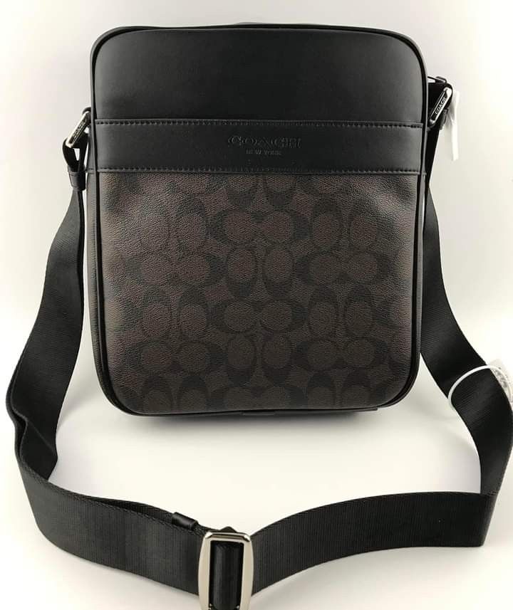 Coach Charles Flight Bag in Signature Canvas Men s Fashion Bags Sling Bags on Carousell