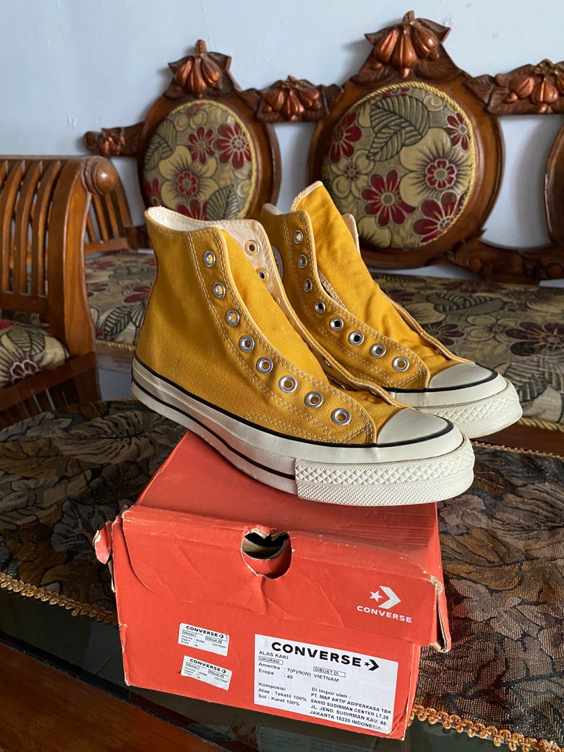 CONVERSE SUNFLOWER 70s High Fesyen Pria Sepatu Sneakers di Carousell