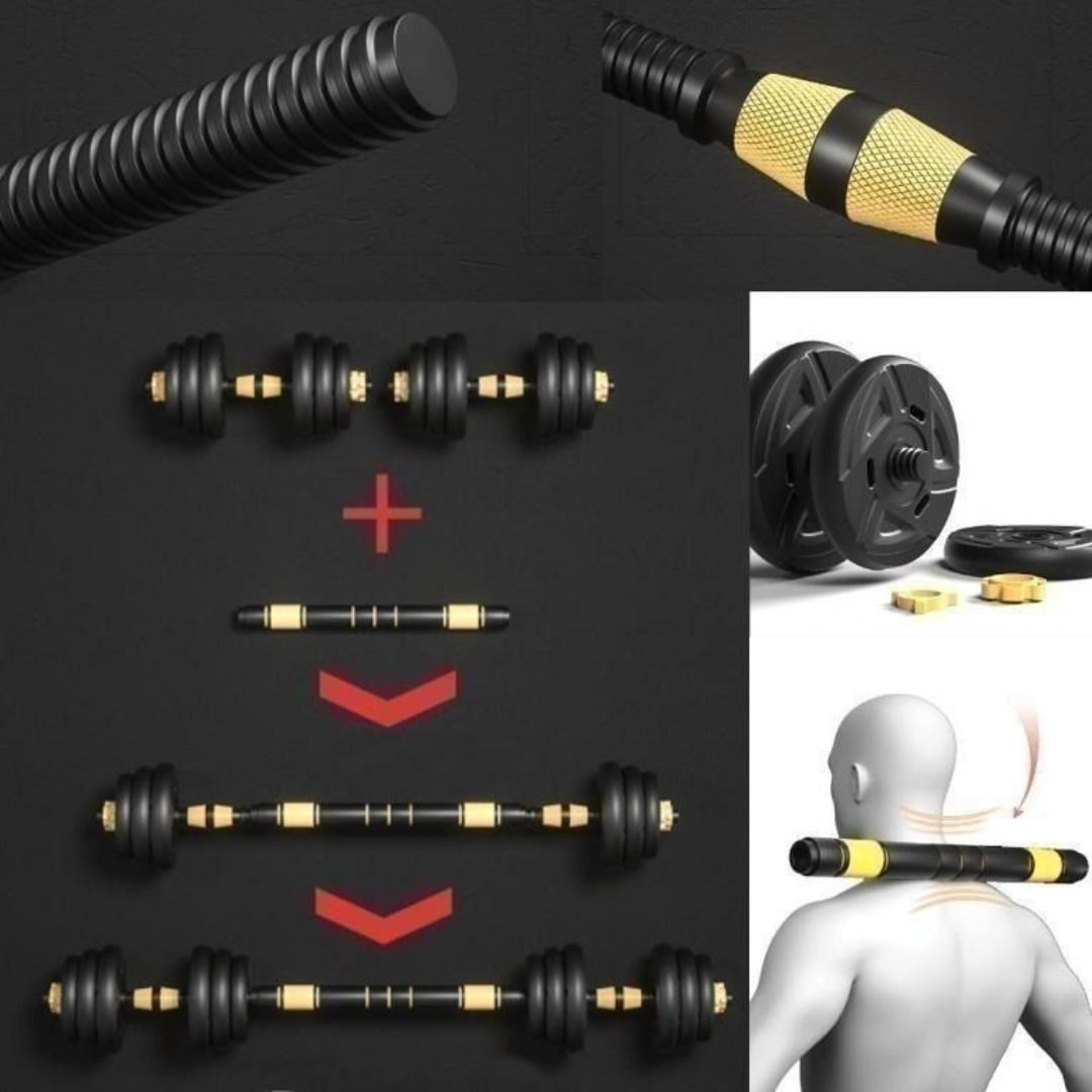 Convertible Barbell Dumbbell Weights Set Sports Equipment Exercise Fitness Weights Dumbbells on Carousell