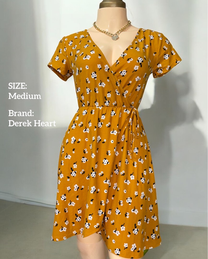 Derek heart wrap dress top