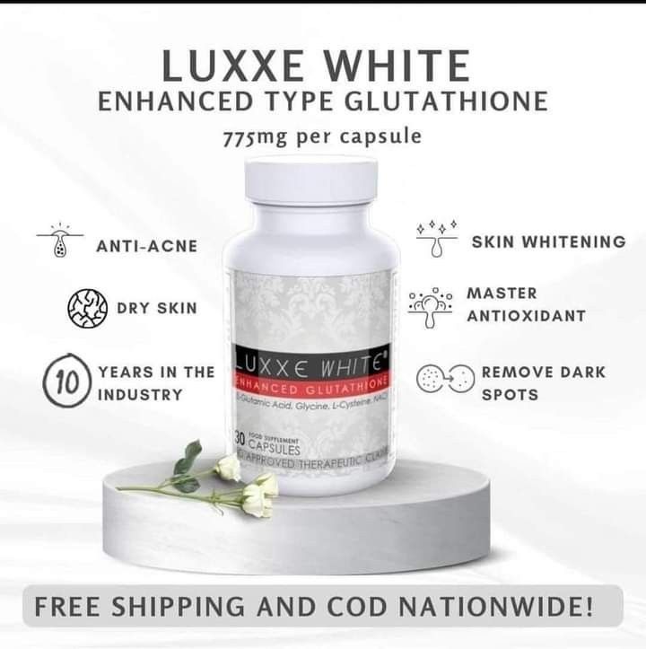 luxxe white glutathione side effects ENHANCED GLUTATHIONE by LUXXE WHITE, 健康及營養食用品, 健康補充品, 健康補充品- 維他命及補充品-  Carousell