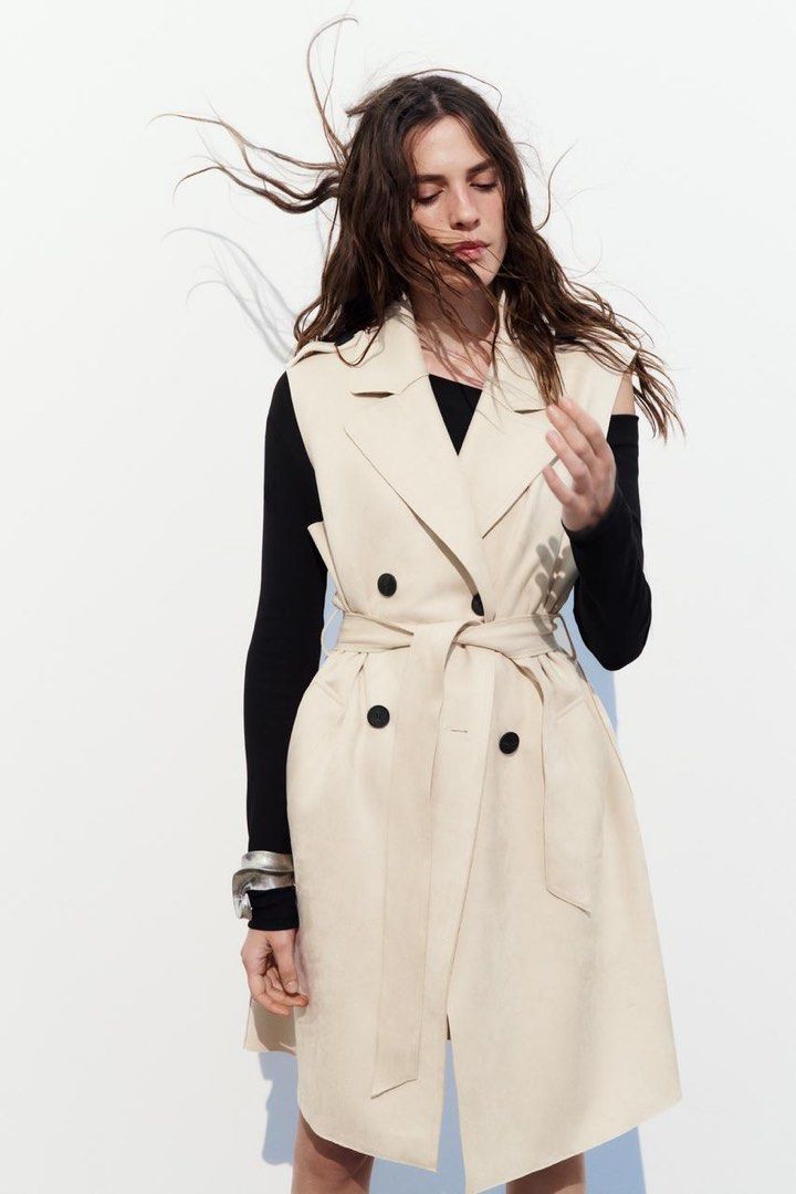 FAUX SUEDE WAISTCOAT