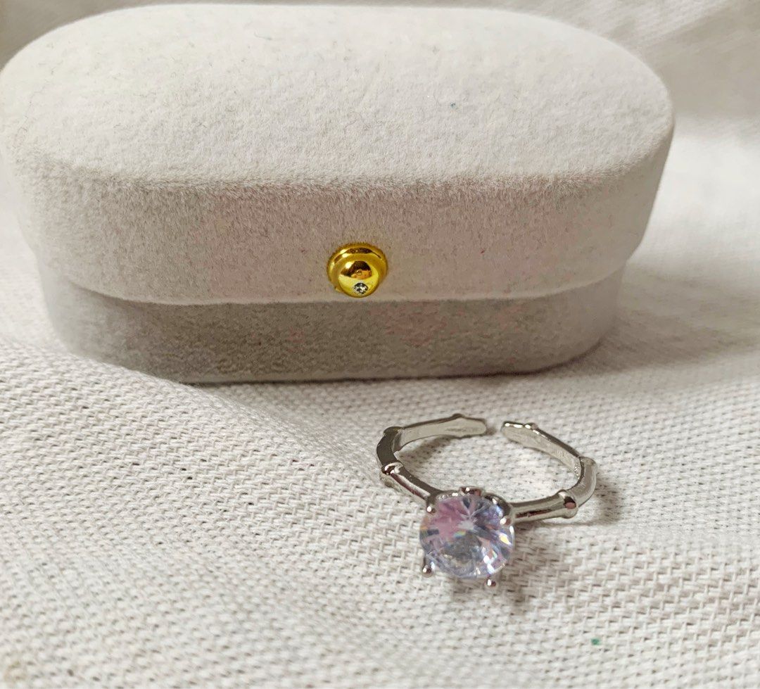 Genuine Cubic zirconia stone rings Women s Fashion Watches Accessories Other Accessories on Carousell