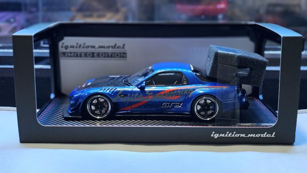 1/18 Ignition Model Mazda RX-7 Feed Afflux GT3 (FD3S) (Blue