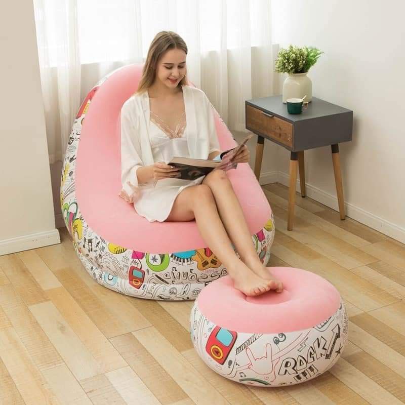 inflatable sofa (Category: Sofas) located in Manila. Submitted by asstditems (Listing ID 1318459532, Image 2). Description: Same day delivery within metro manila Mode of Payment: CASH ON DELIVERY GCASH BANK TRANSFER Pm for inquiries! Happy Shopping & God bless..