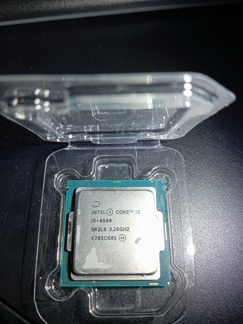 Intel core i5 6500 processor (Category: Computer Parts) located in Klang. Submitted by hardwarezonecomputersystem (Listing ID 1318444564, Image 1). Description: Quantity available. Pulled from working PC. Tested in good working condition. pm to deal..