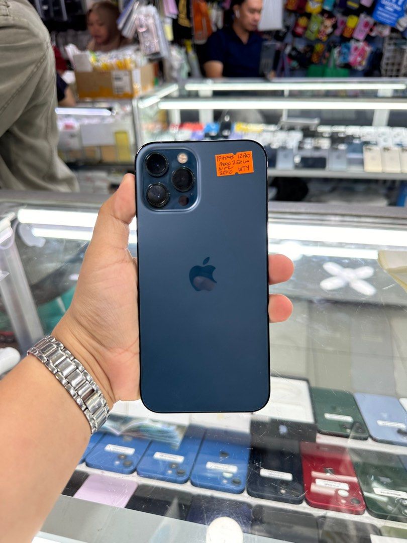 Iphone 12 Pro Max 128gb 85% batt FU NTC (Category: iPhone 12 Series) located in San Juan City. Submitted by javedsgadgetshop (Listing ID 1318482772, Image 1). Description: OPEN FOR INSTALLMENT VIA CREDIT CARD/GGIVES/SPAY/BILLEASE & SWAP/TRADE-IN! WE BUY AND SELL ( ANYKINDS OF UNIT BINIBILI PO NAMIN)! PTPA : Padelete po f bawal Quick Specs : Iphone 12promax •256gb •NTC Variant •85% batt health •Factory Unlock •95% Smoothness •No hidden issue | No 