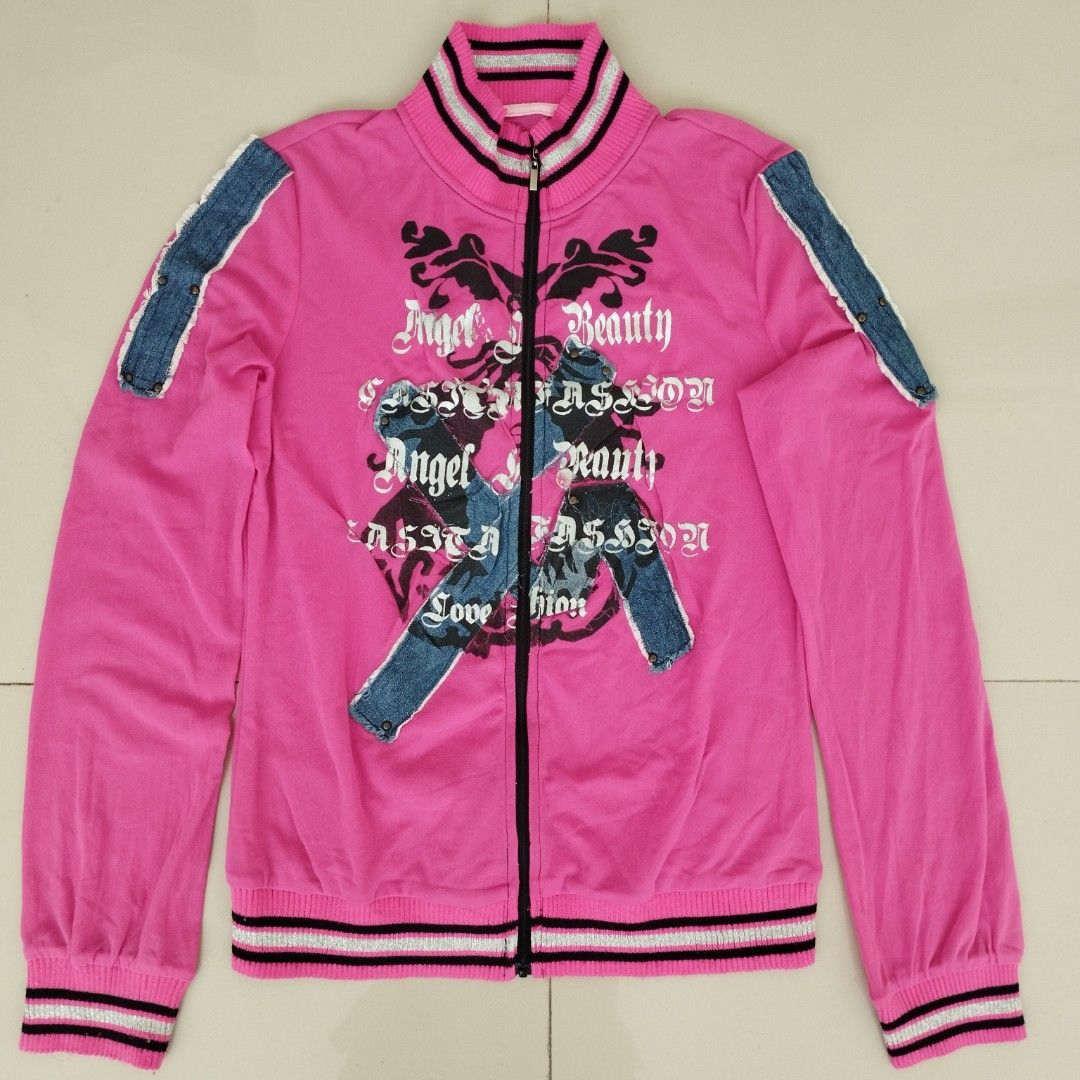 Jaket Sweater Pink Cewek