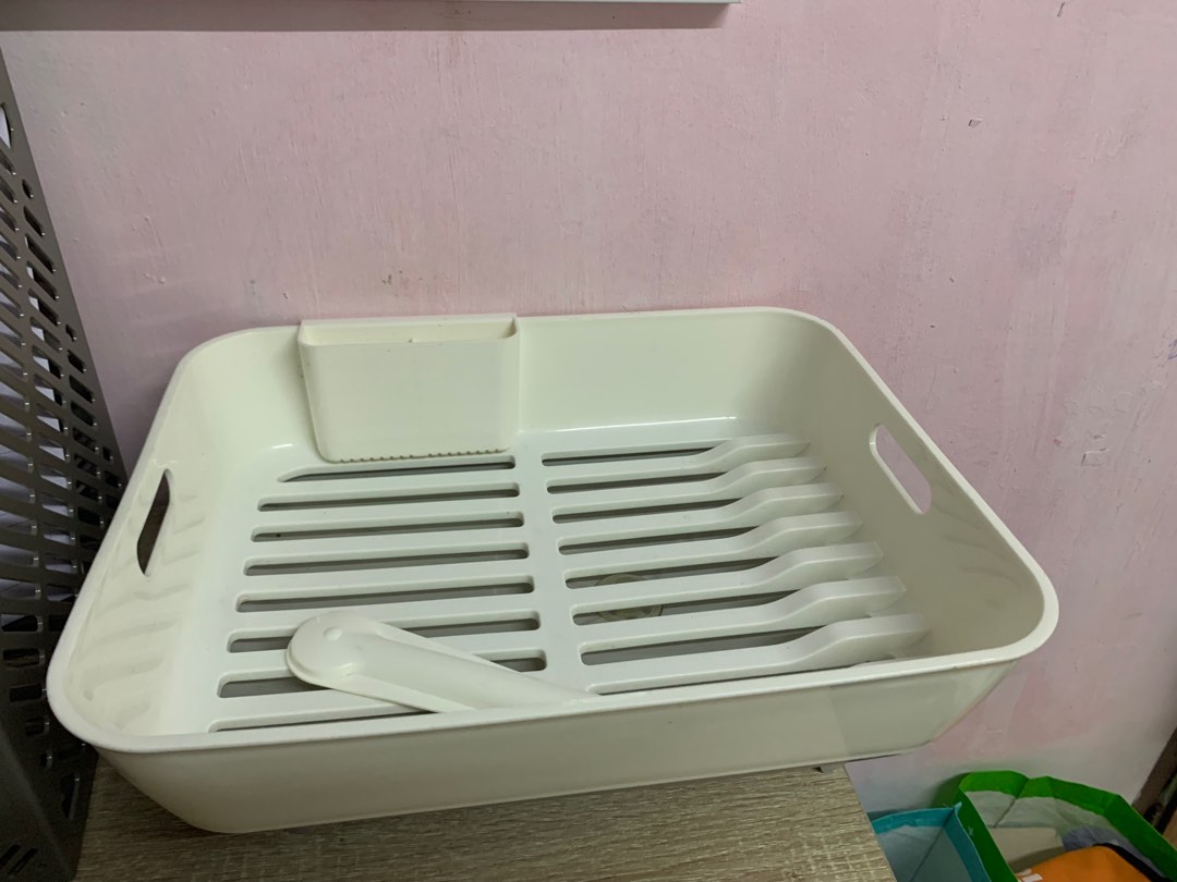 Kitchen dish rack locaupin Furniture Home Living Kitchenware Tableware Food Organization Storage on Carousell