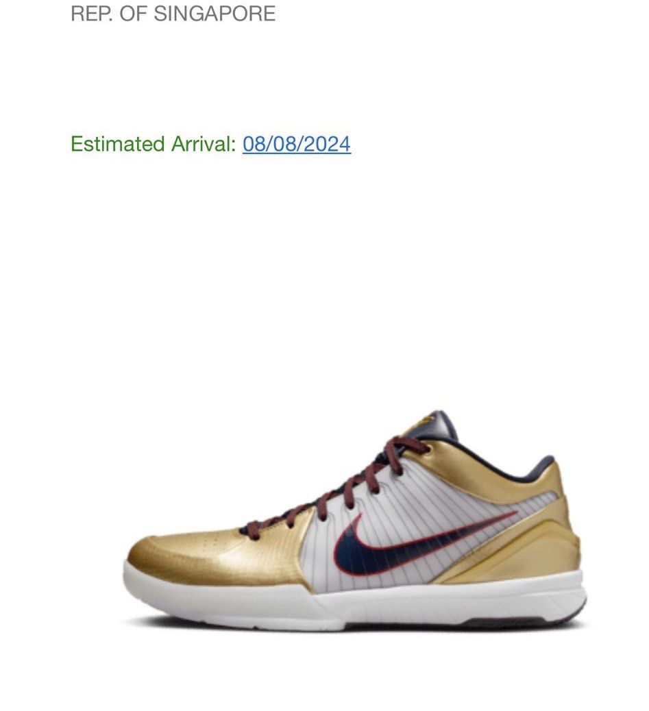 Kobe 4 protro singapore new arrivals