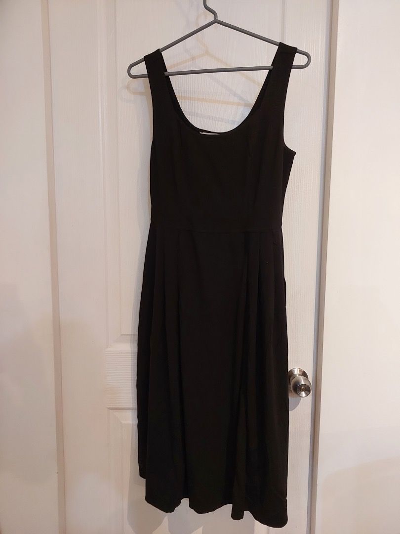 Lark Ro Women s Sleeveless Vintage Inspired Midi Flare Dress Black Brand New Women s Fashion Dresses Sets Dresses on Carousell