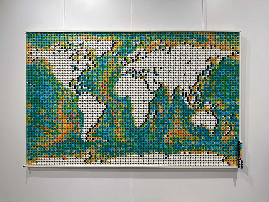 Lego 31203 world map 世界地圖, 興趣及遊戲, 玩具& 遊戲類- Carousell