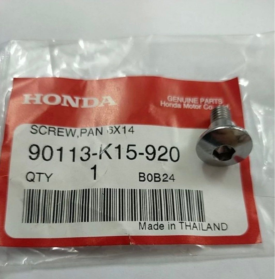 MUFFLER END CAP SCREW 90113-K15-920, Motorcycles, Motorcycle