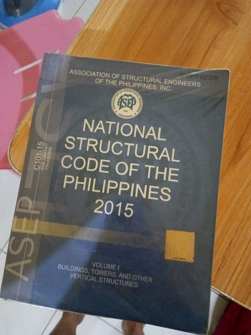 National Structural Code of the Philippines 2015 (Category: Textbooks) located in Manila. Submitted by jaynardmag80861 (Listing ID 1318533531, Image 2). Description: .