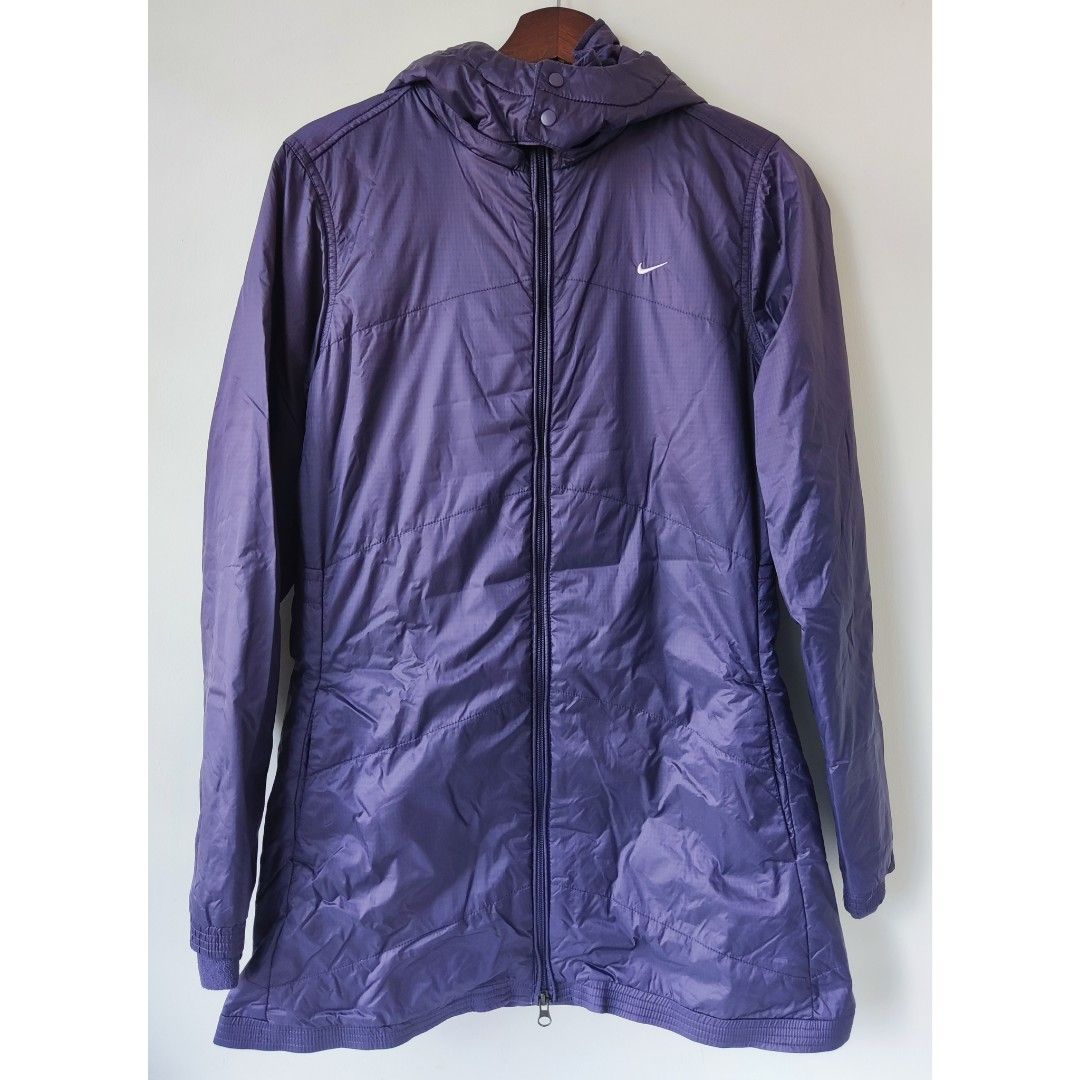 NIKE GOLF Long Winter Padded Jacket with Removable Hood Women s L Women s Fashion Coats Jackets and Outerwear on Carousell
