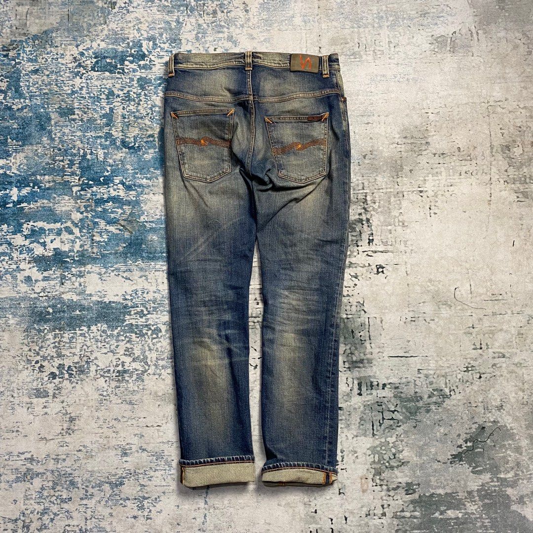 Nudie jeans peter replica thin finn, Fesyen Pria, Pakaian