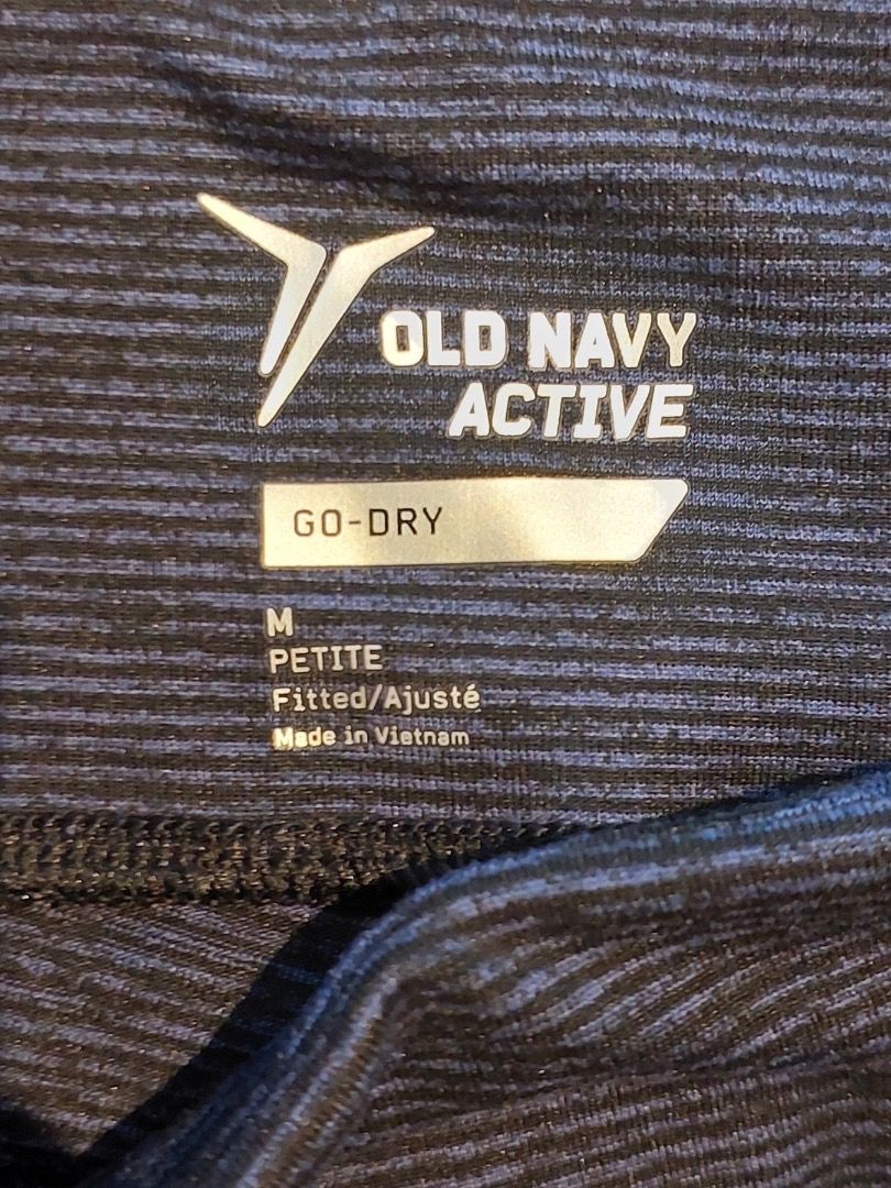 Old Navy Active Soft Mid-Rise Stripe-Melange Crops (Category: Activewear) located in Pasay City. Submitted by cas_io (Listing ID 1318552544, Image 3). Description: Old Navy Active Soft Mid-Rise Stripe-Melange Crops for Women Medium Petit Brand new no tag... it must have fallen off... Shipping will be through LBC. COD or COP through LBC... owner left overseas and not my size... selling them cheap.
