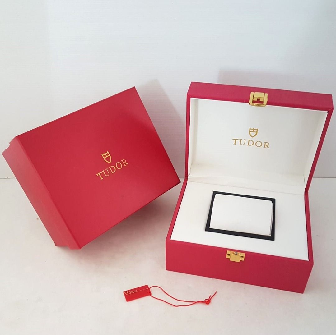 Luxury ROLEX TUDOR Watch Box Retro TUDOR Wristwatch Accessories Complete TUDOR Inner Outer Case Tudor Red Tag Timepiece Organizer Limited