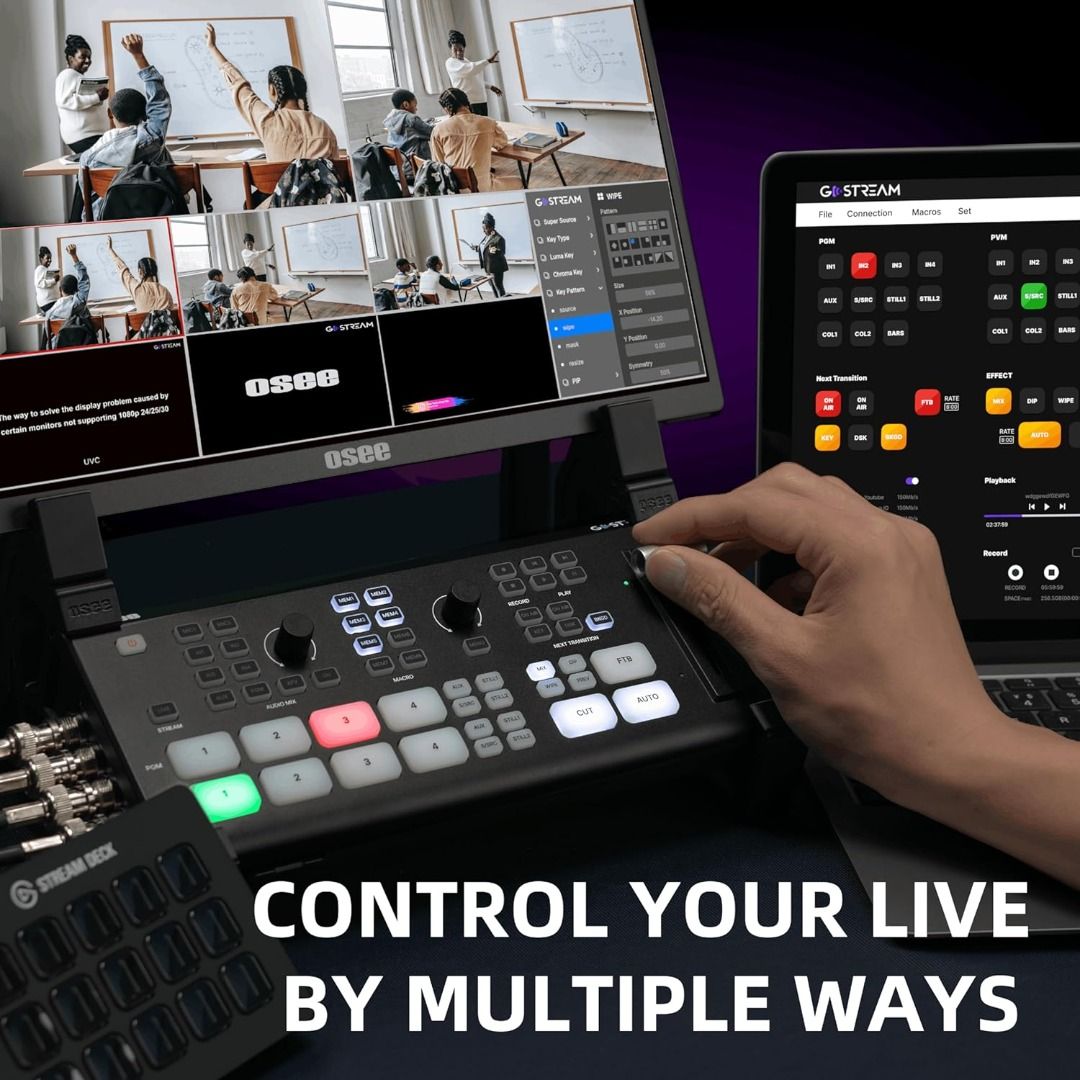 OSEE GoStream Duet SDI HDMI NDI HX Live Stream Video Mixer Switcher Recorder Photography Photography Accessories Other Photography Accessories on Carousell