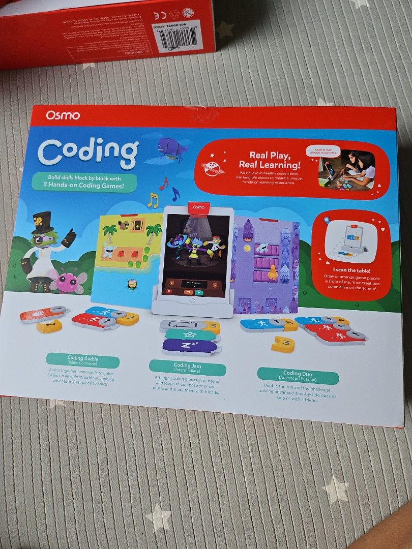 Osmo coding (Category: Educational & Learning Toys) located in Singapore. Submitted by sunshinedazzle (Listing ID 1318520515, Image 2). Description: brand new sealed.
