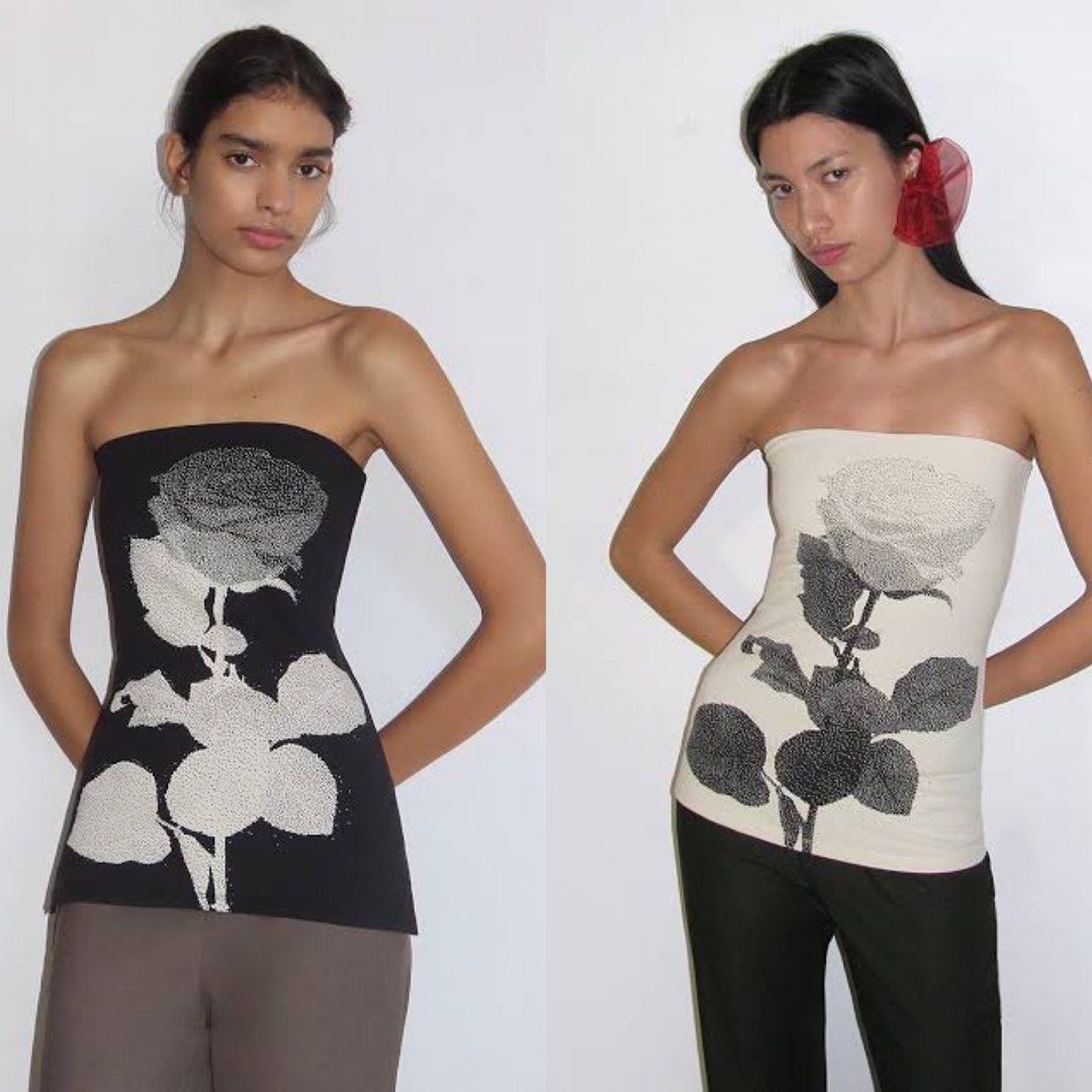 【人気急上昇】 Paloma Tube Print Graphic Floral Conxita 1735 no ✰ Wool トップス