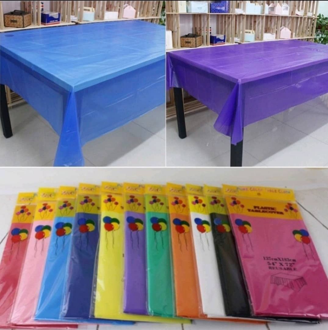 Plastic Table Cover 54x72inch (Category: Table Linen & Textiles) located in Pasig City. Submitted by ogayonvanessa.1 (Listing ID 1318449049, Image 2). Description: Plastic Table Cover 54x72inch.
